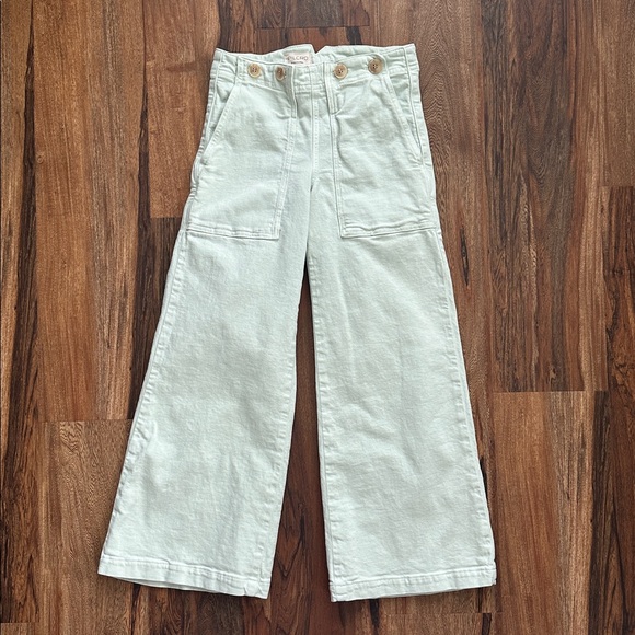 The Kit Cropped High-Rise Wide-Leg Trouser Jeans by Pilcro Anthropologie Size 24 - Picture 3 of 11